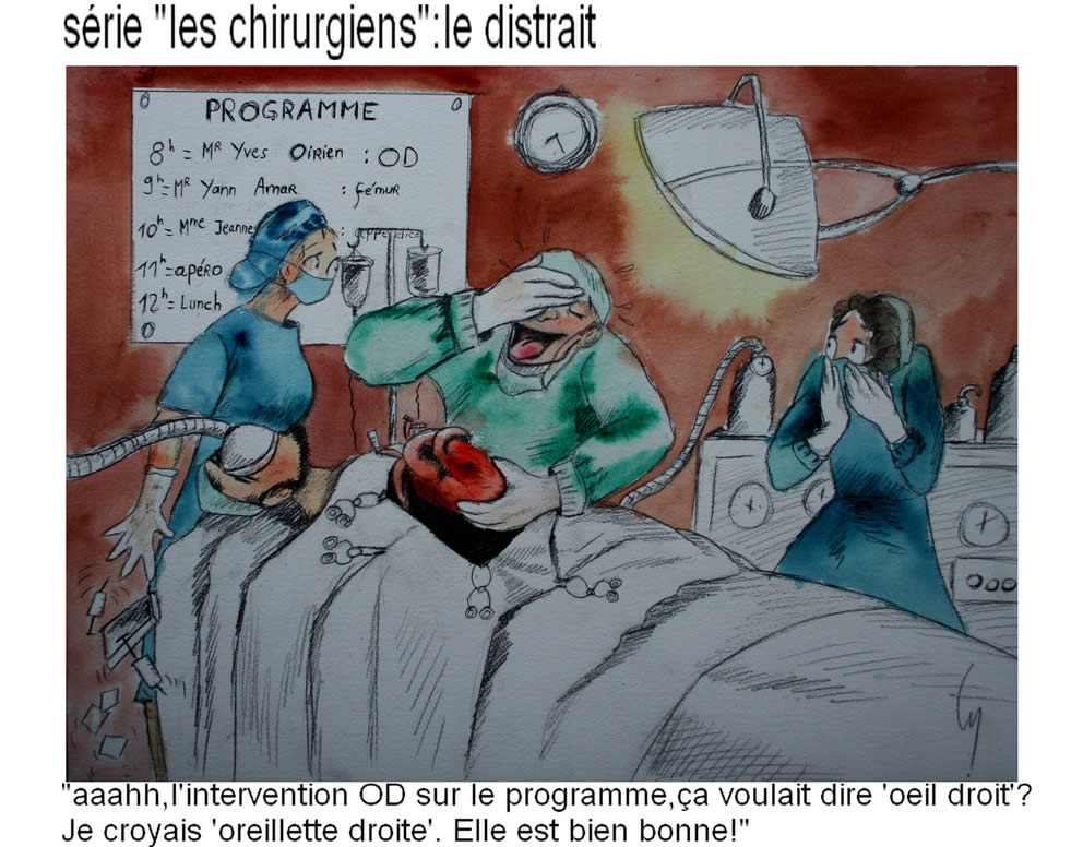 Le chirurgien distrait CB