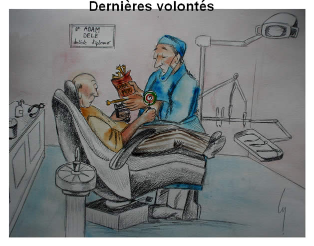 dessin CB chez le dentiste