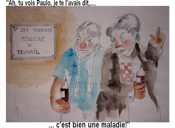 dessin de CB maladie du travail ?