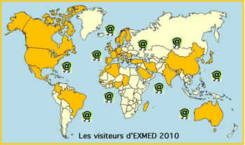 Visiteurs exmed en 2010